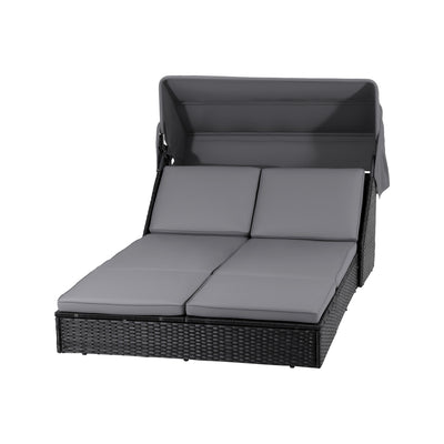 Gardeon Outdoor Day Bed Sun Lounge Setting Wicker Lounger Patio Furniture