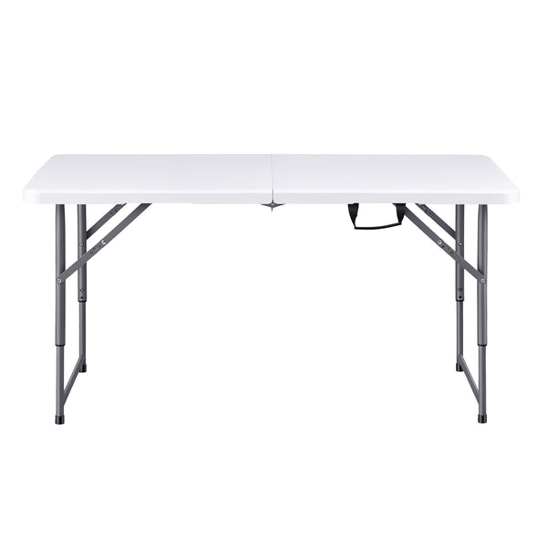 Gardeon 123cm Folding Table Portable Fold-in-Half with Handle Camping Picnic Adjustable Height Awezingly