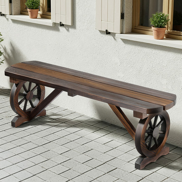 Gardeon Outdoor Garden Bench Seat Wooden Patio Furniture Wagon Dining Chair Gardeon