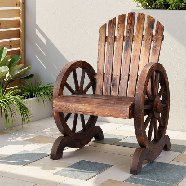 Gardeon Wooden Wagon Chair Outdoor Gardeon