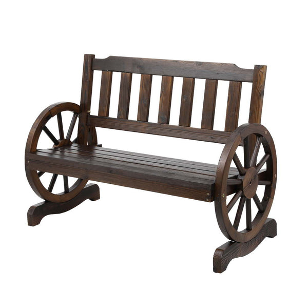 Gardeon Wooden Wagon Wheel Chair Gardeon