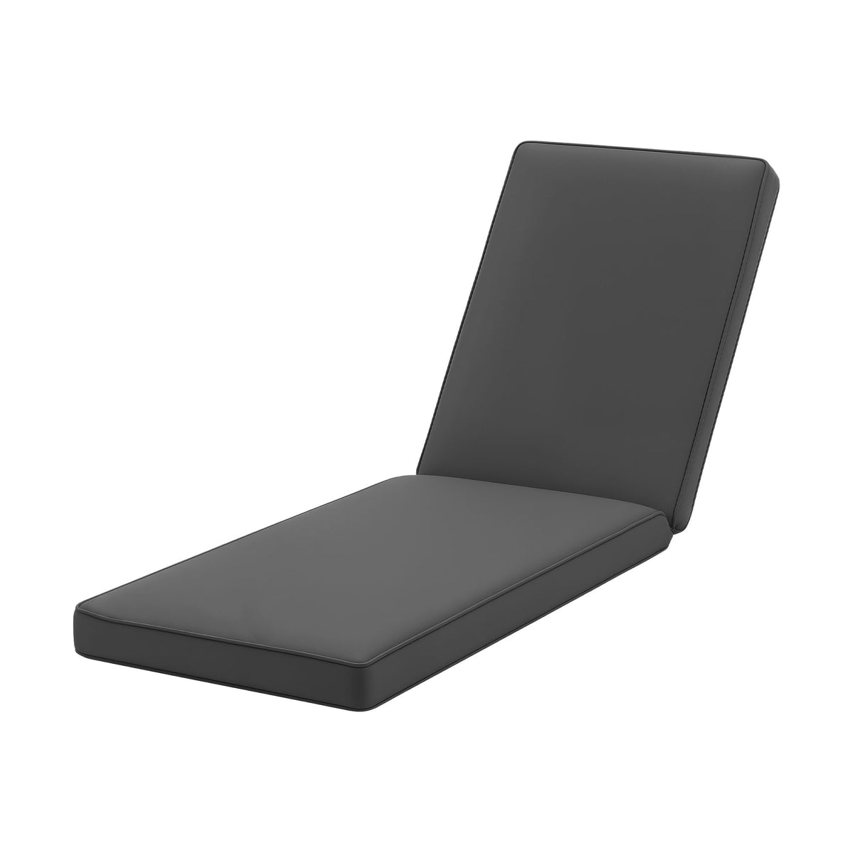 Gardeon Outdoor Chaise Lounge Cushion Lounge Chair Pad Sunbed Mattress Grey Awezingly