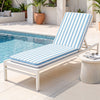 Gardeon Outdoor Chaise Lounge Cushion Lounge Chair Pad Sunbed Mattress Blue
