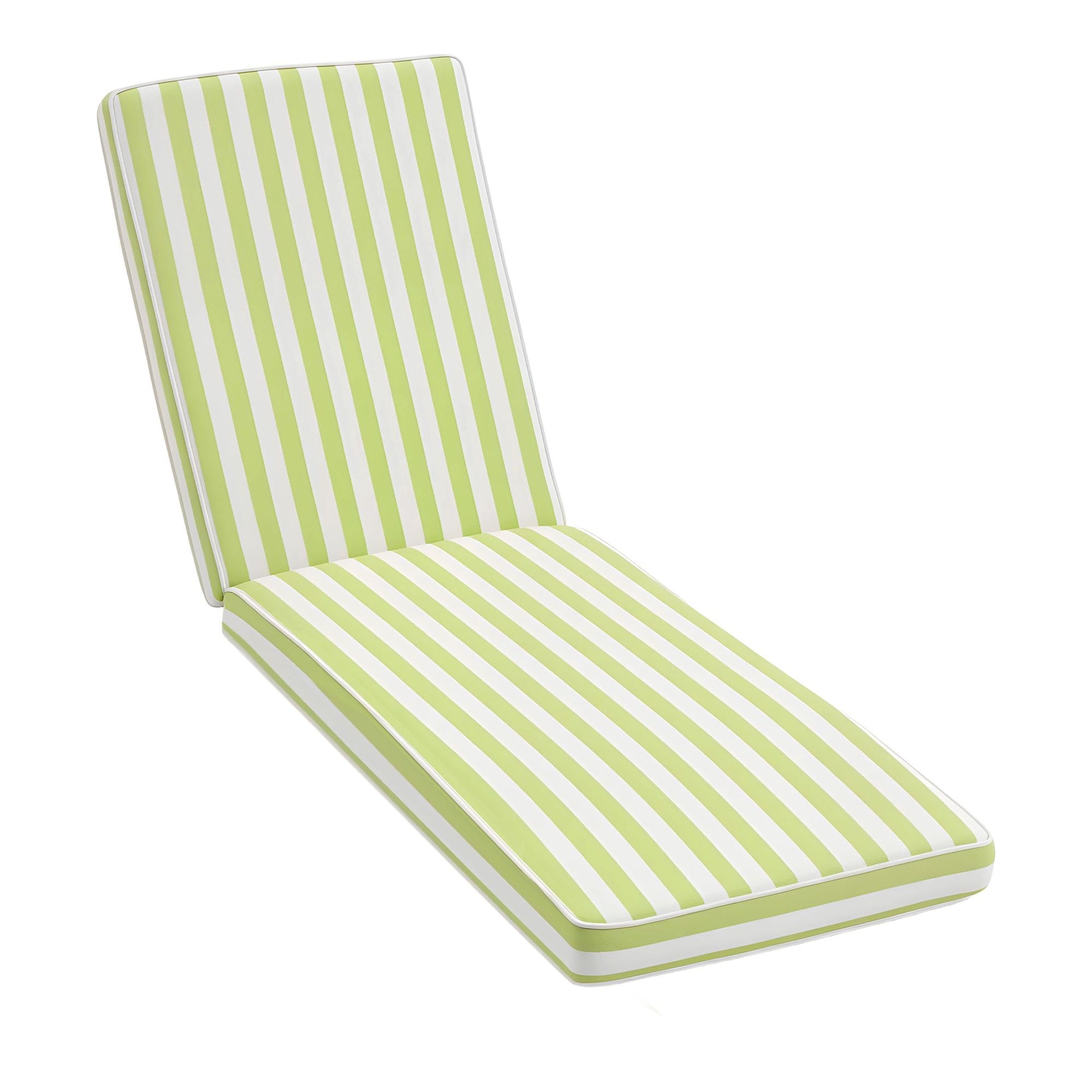 Gardeon Outdoor Chaise Lounge Cushion Lounge Chair Pad Sunbed Mattress Green Awezingly