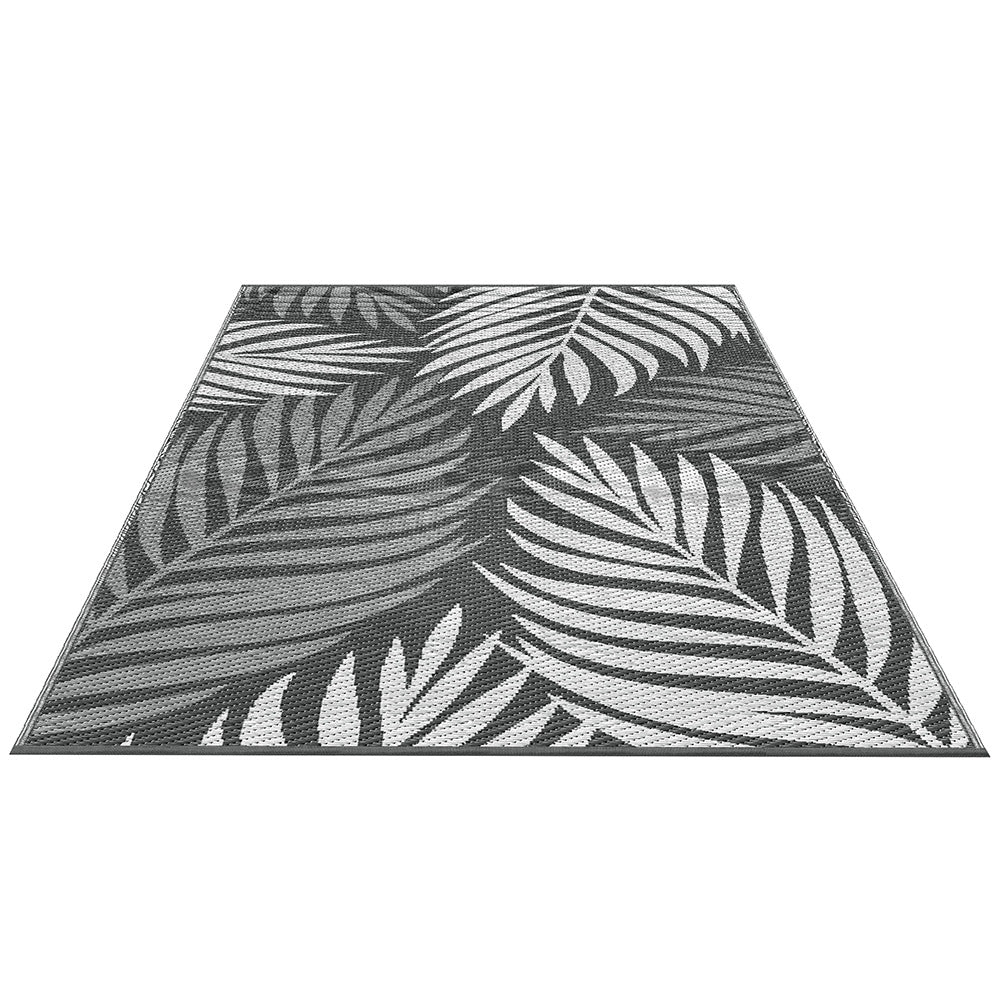 Gardeon Outdoor Rugs 152x244cm Large Carpet Reversible Area Mat PP Dual-Sided Patio Rug Leaf Gardeon