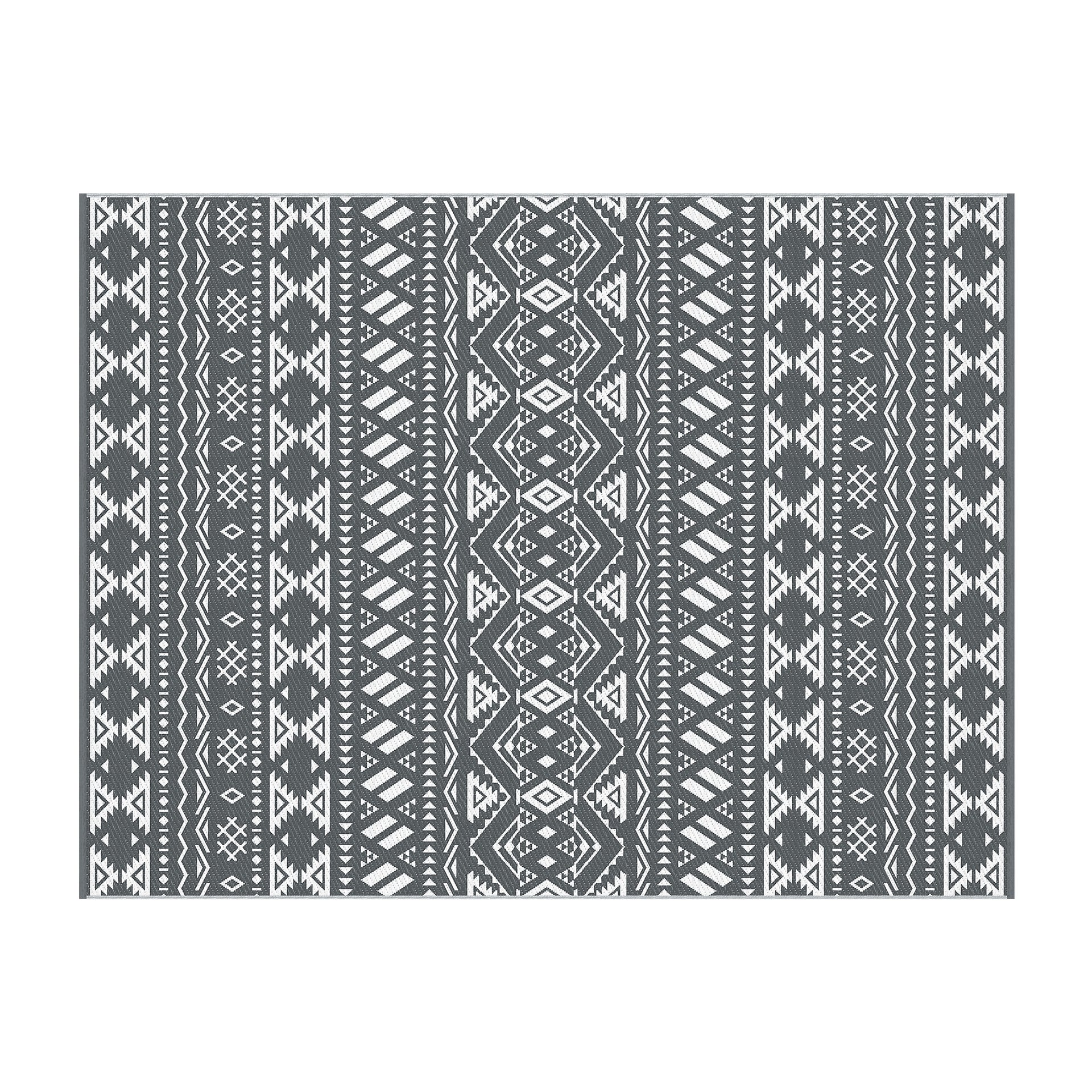 Gardeon Outdoor Rugs 274x366cm Large Carpet Reversible Area Mat PP Dual-Sided Patio Rug Bohemian Awezingly
