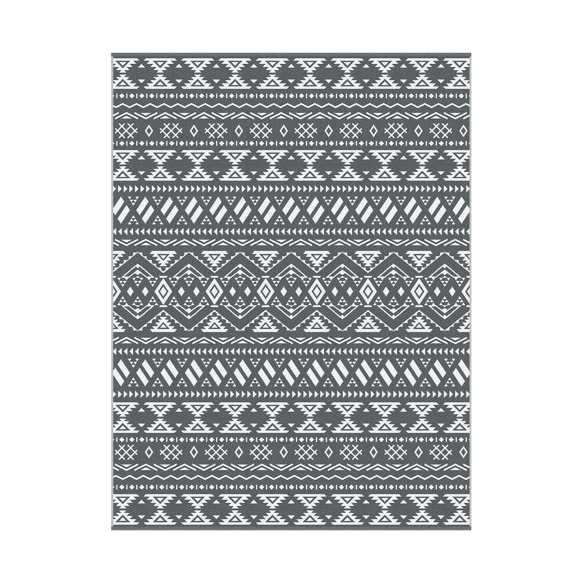 Gardeon Outdoor Rugs 274x366cm Large Carpet Reversible Area Mat PP Dual-Sided Patio Rug Bohemian Awezingly