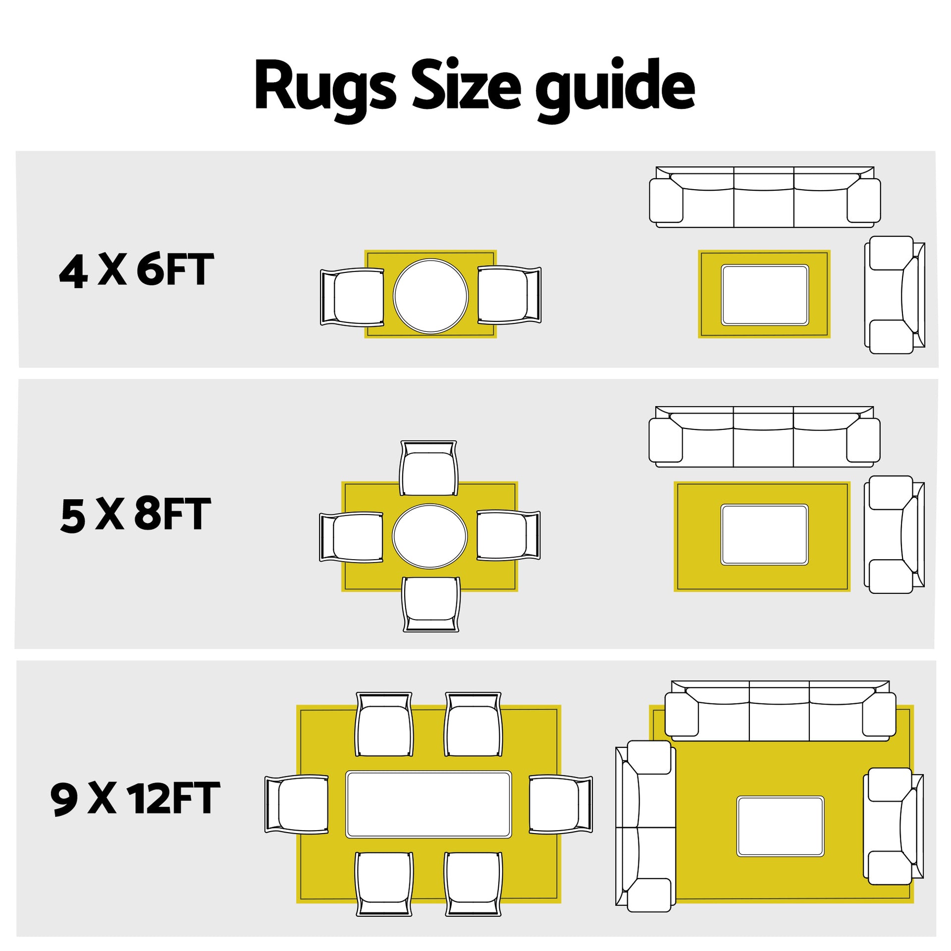 Gardeon Outdoor Rugs 274x366cm Large Carpet Reversible Area Mat PP Dual-Sided Patio Rug Awezingly