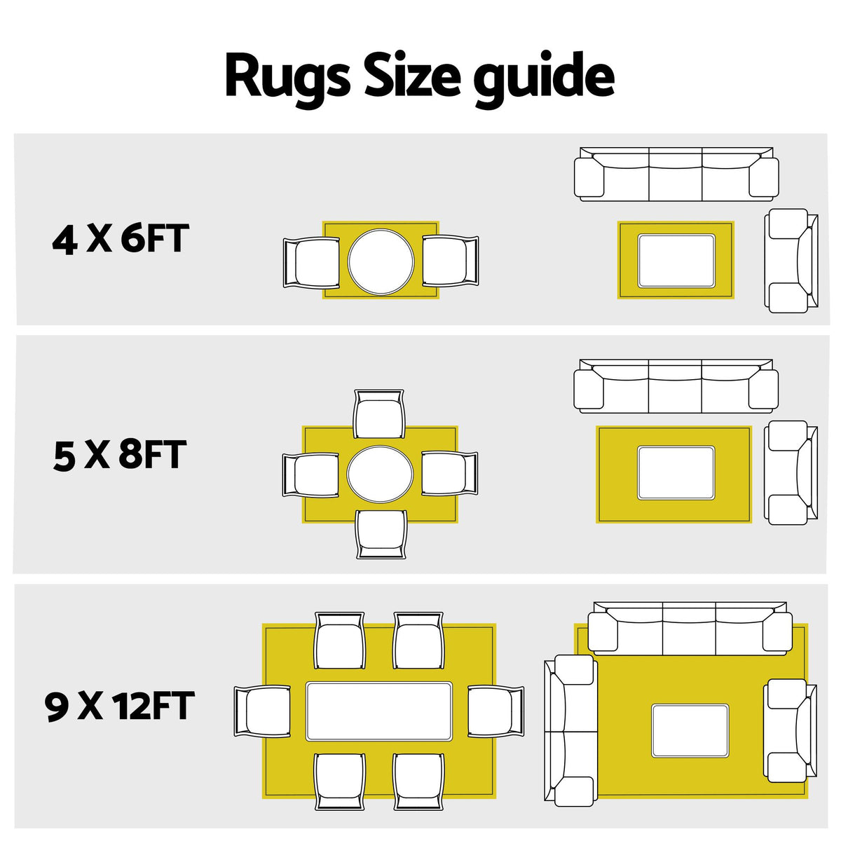 Gardeon Outdoor Rugs 274x366cm Large Carpet Reversible PP Dual-Sided Area Mat Patio Rug Khaki Awezingly