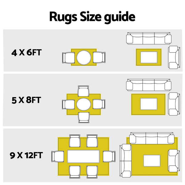 Gardeon Outdoor Rugs 274x366cm Large Carpet Reversible PP Dual-Sided Area Mat Patio Rug Khaki Awezingly