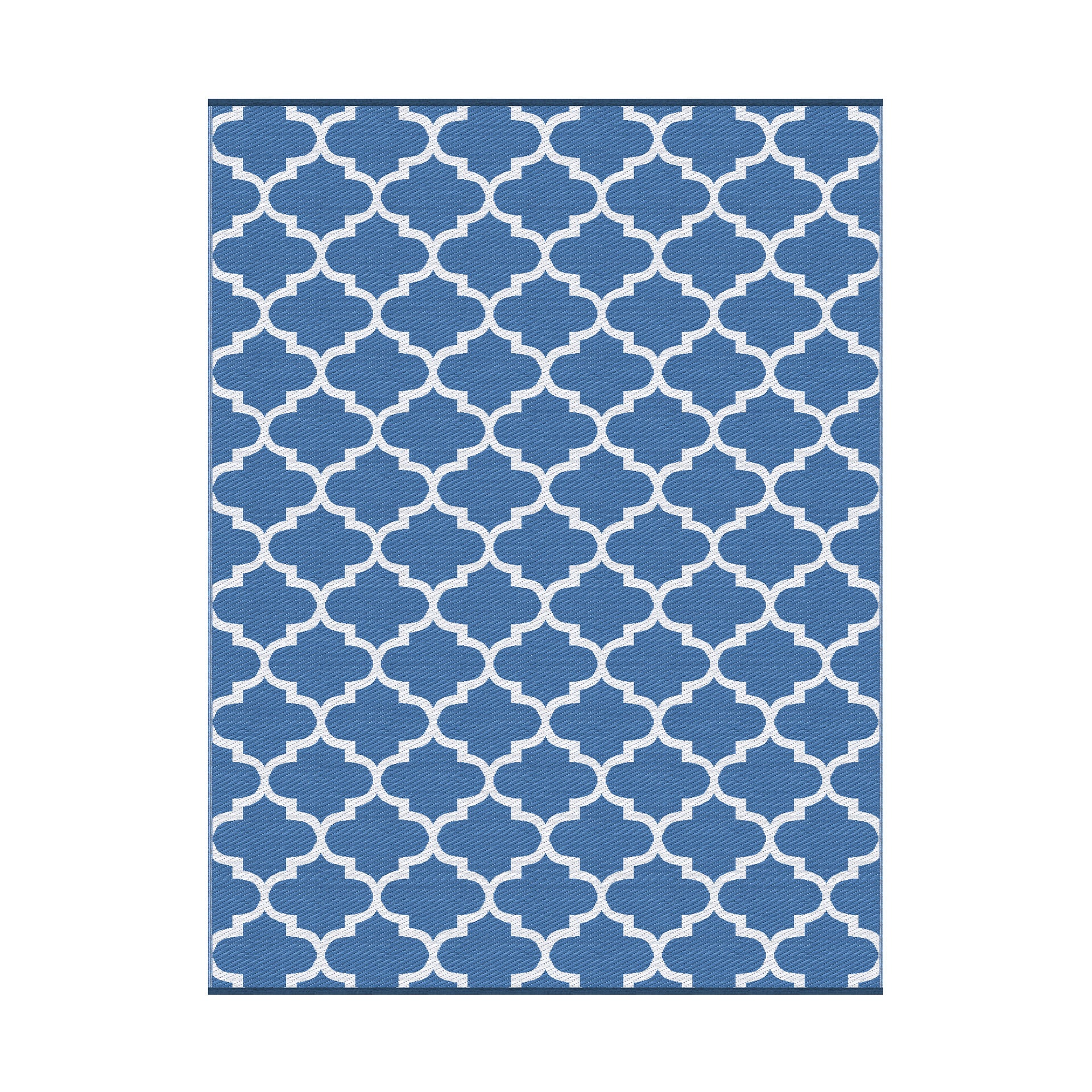 Gardeon Outdoor Rugs 274x366cm Large Carpet Reversible Area Mat PP Dual-Sided Patio Rug Blue Awezingly
