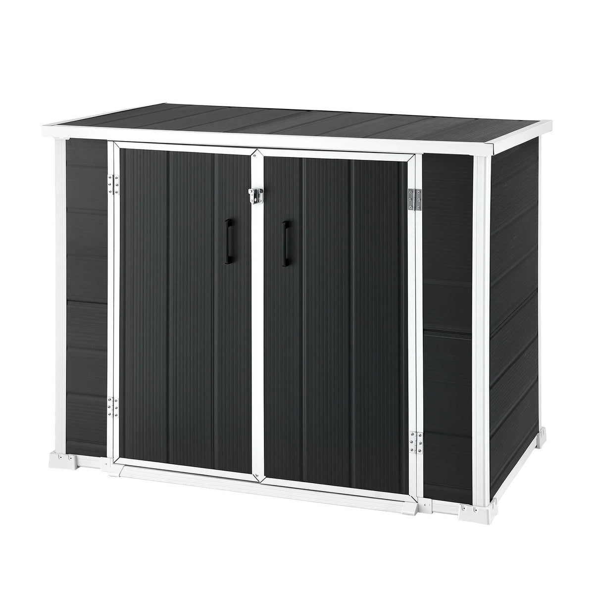 Gardeon 1070L Outdoor Storage Box Garden Shed Lockable Cabinet Tool Organizer Dark Grey Awezingly
