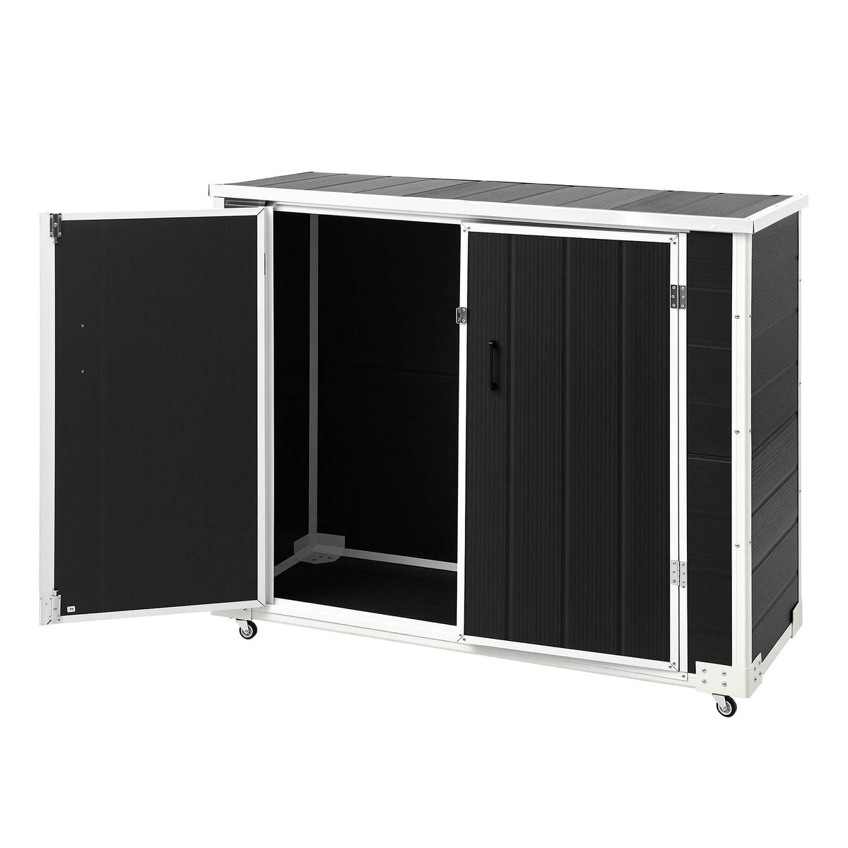 Gardeon Outdoor Storage Box 1164L Garden Shed 5 Wheels Lockable Cabinet Tool Organizer Dark Grey Awezingly