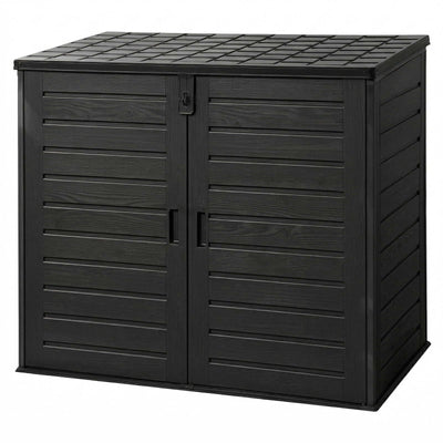 Gardeon Outdoor Storage Box 1170L Container Lockable Cabinet Tool Organizer Shed Black