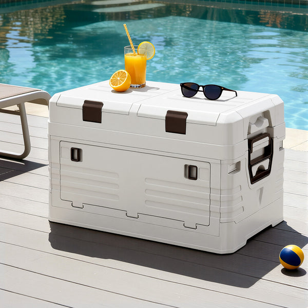 Gardeon 40L Outdoor Storage Box Foldable Camping Collapsible Bins Organizer Awezingly