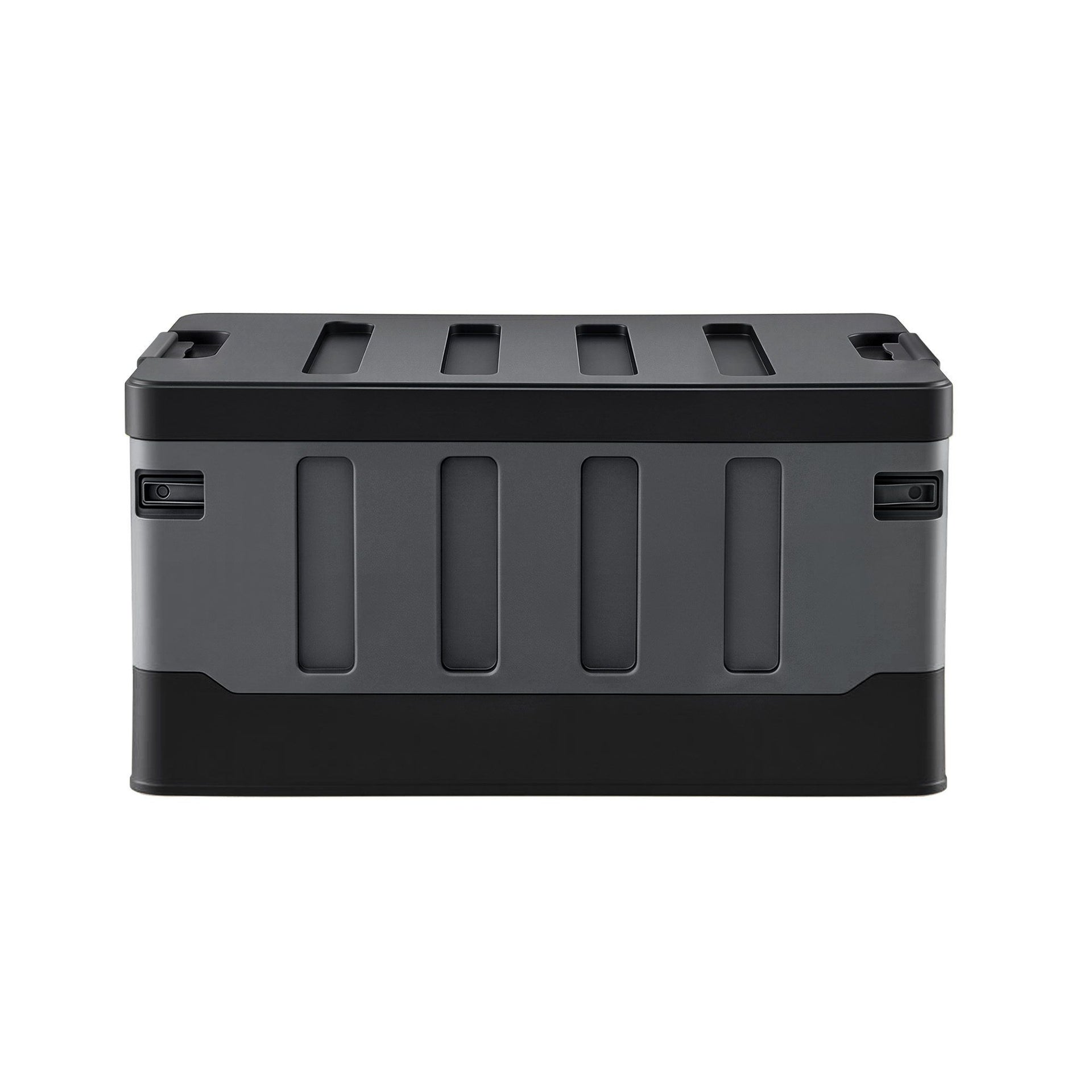 Gardeon Collapsible Outdoor Storage Box 60L Stackable Folding Camping Organizer Black Gardeon