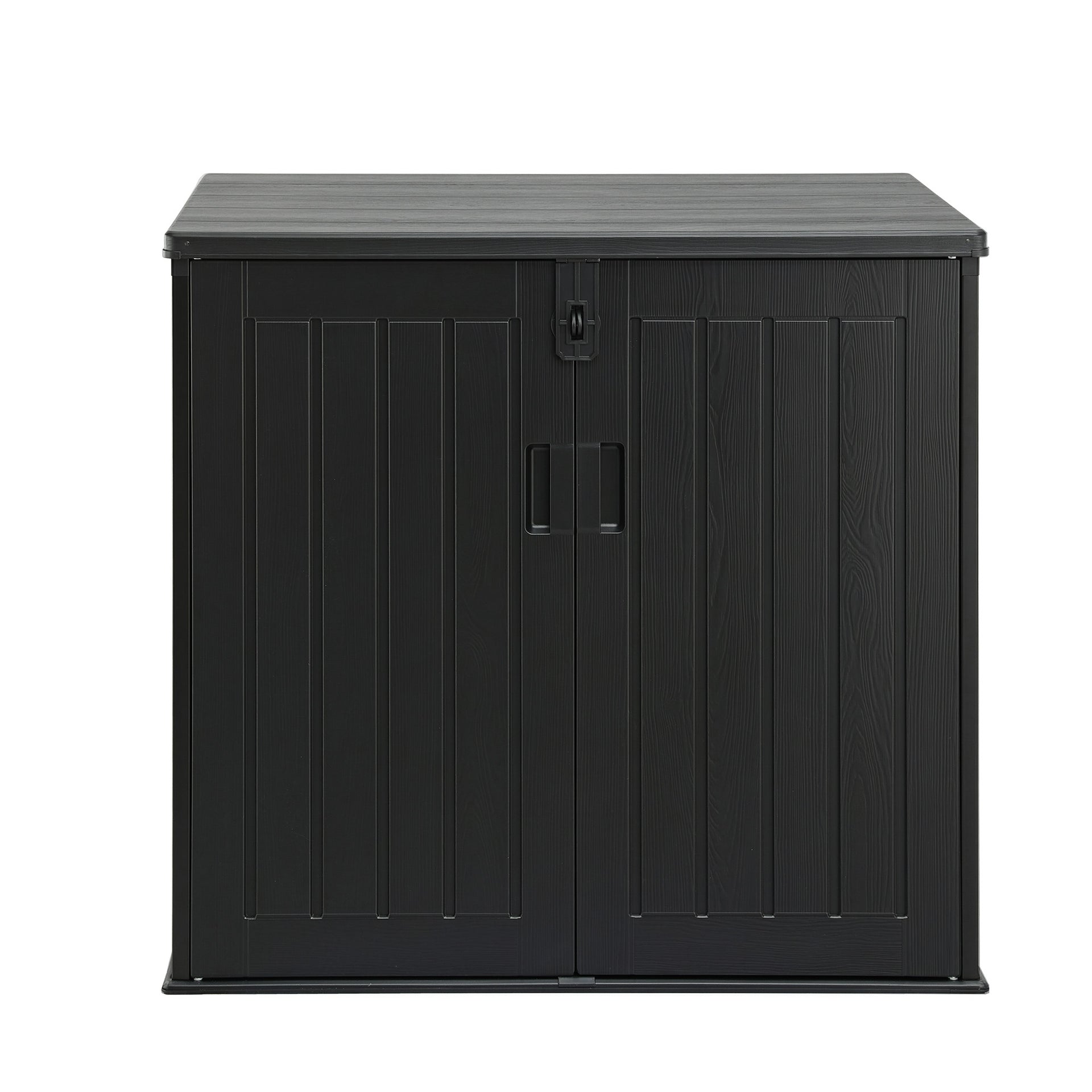 Gardeon Outdoor Storage Box 775L Container Lockable Cabinet Tool Organizer Shed Black Awezingly