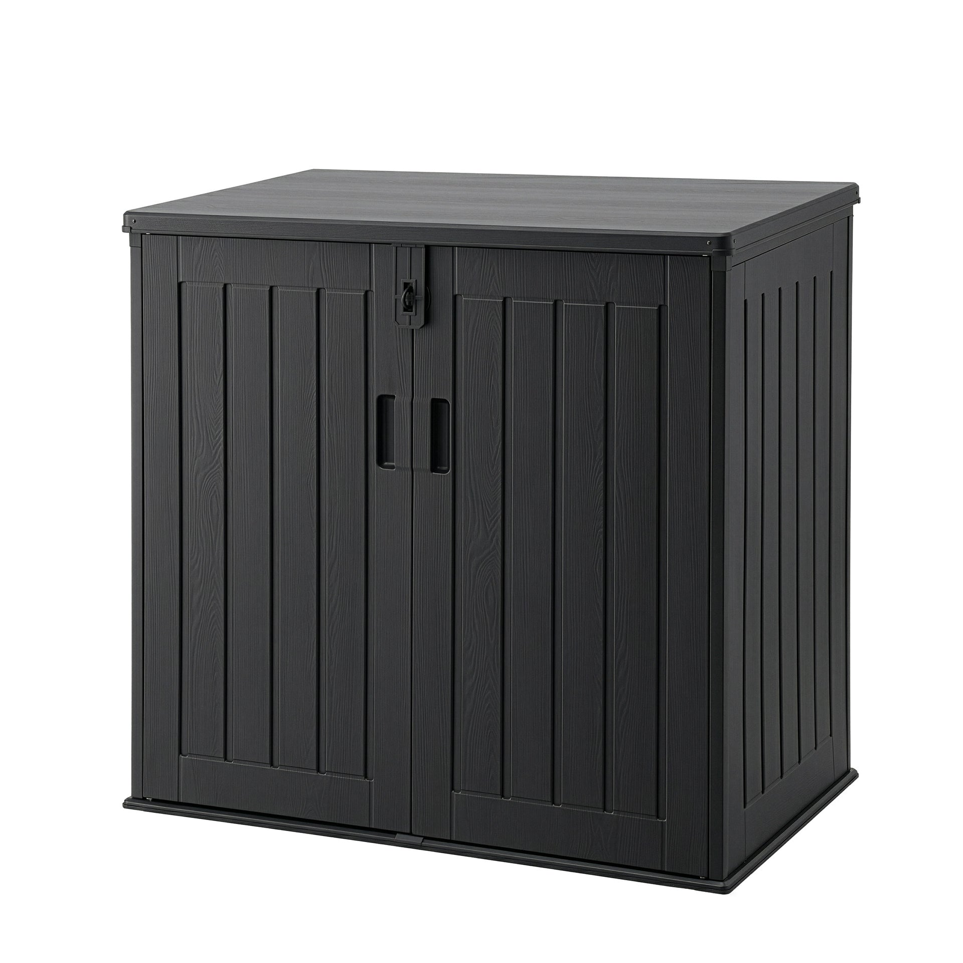 Gardeon Outdoor Storage Box 775L Container Lockable Cabinet Tool Organizer Shed Black Awezingly