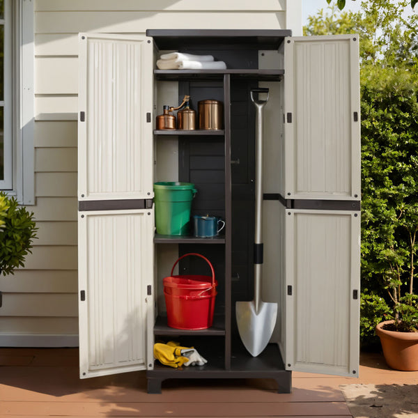 Gardeon Outdoor Storage Cabinet Lockable Cupboard Garage 173cm Gardeon