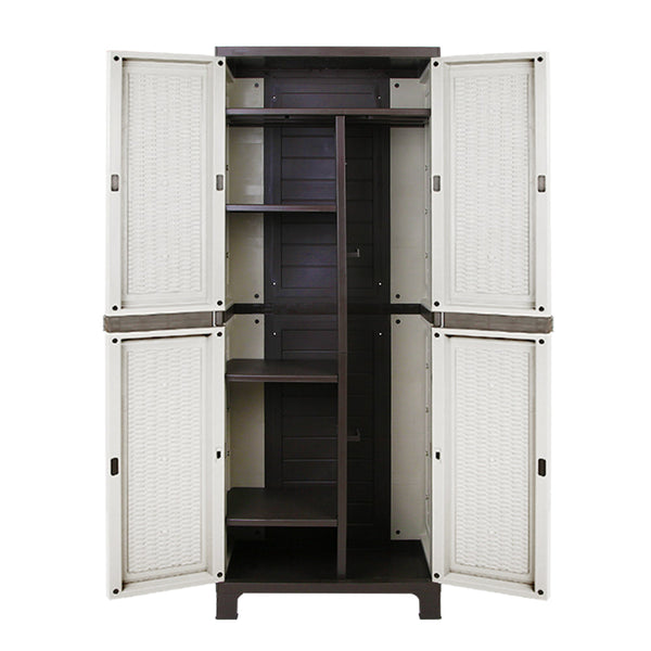 Gardeon Outdoor Storage Cabinet Cupboard Lockable Garage 173cm Gardeon