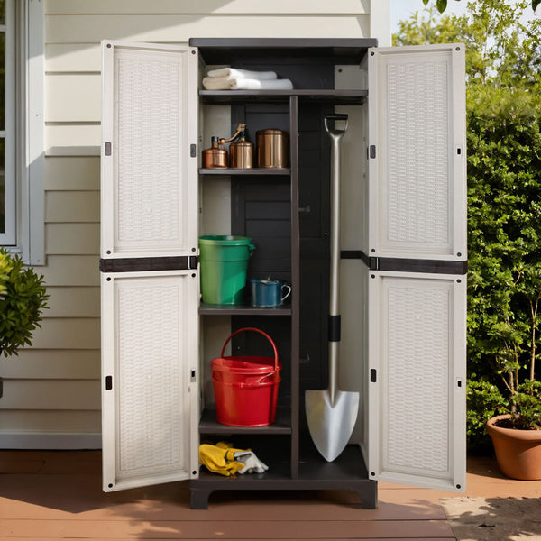 Gardeon Outdoor Storage Cabinet Cupboard Lockable Garage 173cm Gardeon