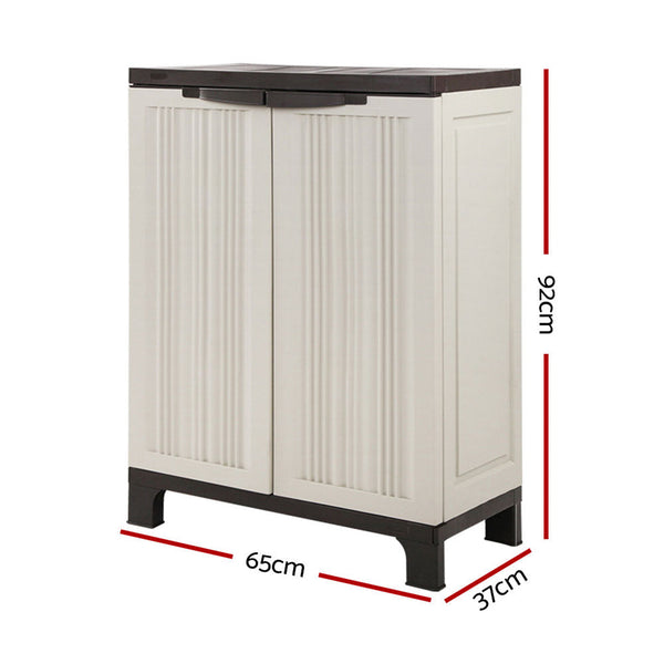 Gardeon Outdoor Storage Cabinet Lockable Cupboard Garage 92cm Gardeon
