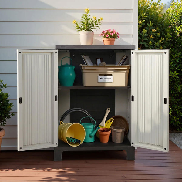 Gardeon Outdoor Storage Cabinet Lockable Cupboard Garage 92cm Gardeon