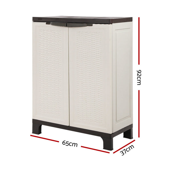 Gardeon Outdoor Storage Cabinet Cupboard Lockable Garage 92cm Gardeon