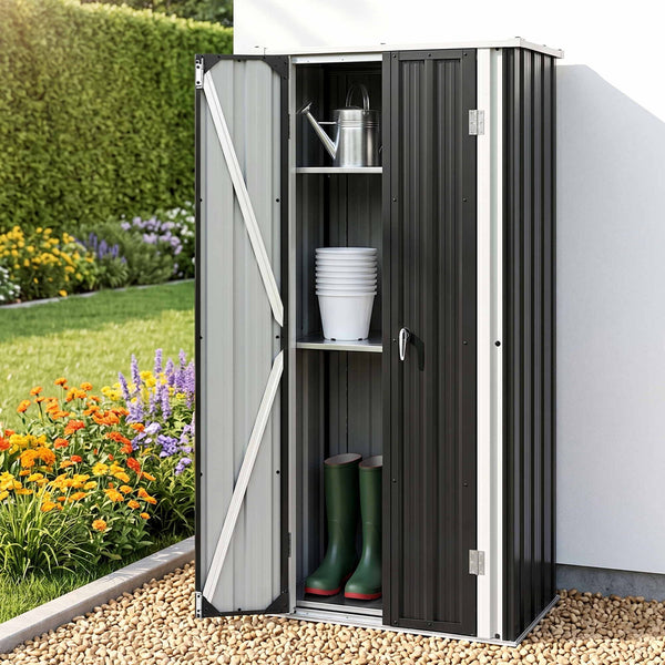 Gardeon Outdoor Storage Cabinet Garden Shed Tool Lockable Cupboard Steel Adjustable Shelves Gardeon