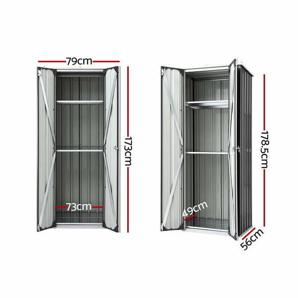Gardeon Outdoor Storage Cabinet Garden Shed Tool Lockable Cupboard Steel Adjustable Shelves Gardeon