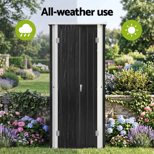 Gardeon Outdoor Storage Cabinet Garden Shed Tool Lockable Cupboard Steel Adjustable Shelves Gardeon