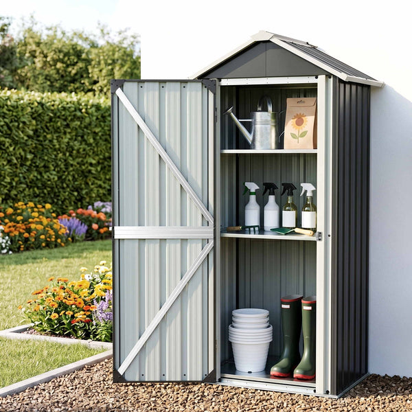 Gardeon Outdoor Storage Cabinet Garden Shed Steel Tool Lockable Cupboard Adjustable Shelves Gardeon