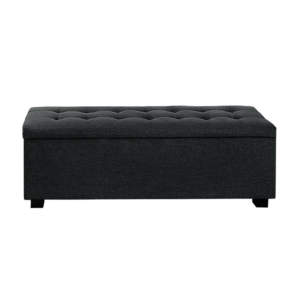 Artiss Premium Storage Ottoman - Charcoal Artiss