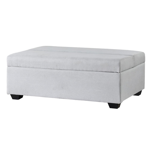 Artiss Ottoman Storage Sofa Bed 112cm Foldable Grey Artiss
