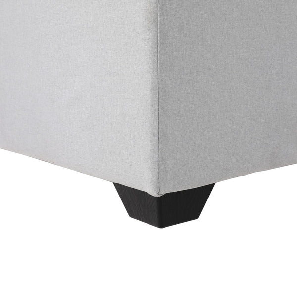 Artiss Ottoman Storage Sofa Bed 112cm Foldable Grey Artiss