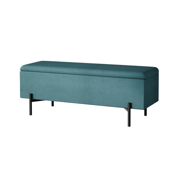 Artiss Storage Ottoman Blanket Box 140cm Velvet Green Artiss