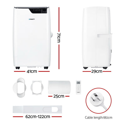 Devanti Portable Air Conditioner Dehumidifier Fan 12000BTU