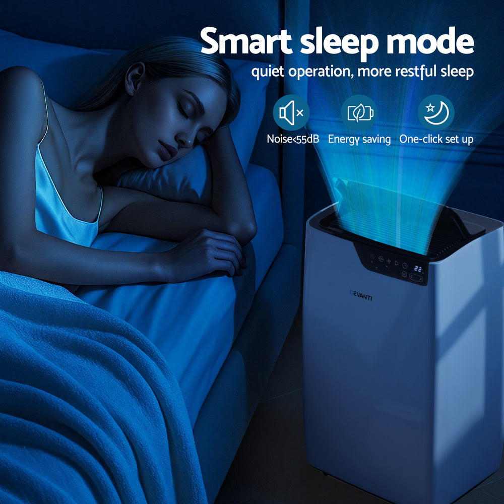 Devanti Portable Air Conditioner Dehumidifier Fan 12000BTU Awezingly