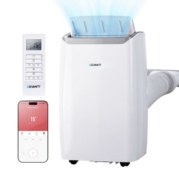 Devanti Portable Air Conditioner Dehumidifier Fan 14000BTU Awezingly