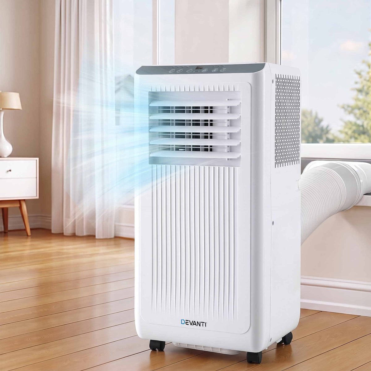 Devanti Portable Air Conditioner 5000 BTU 3-in-1 with Remote Control Awezingly