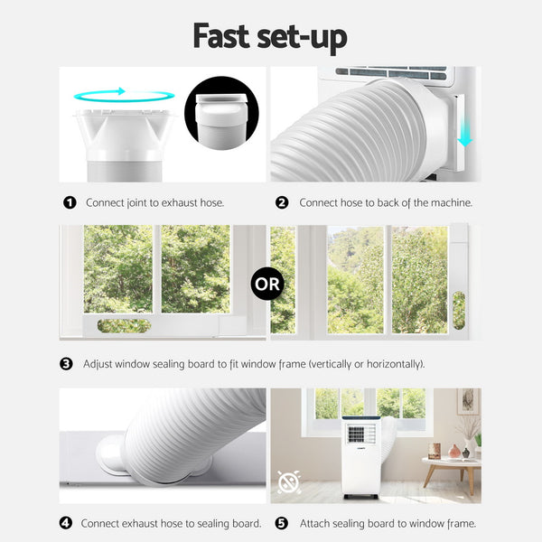 3-in-1 Devanti Portable Air Conditioner Dehumidifier Fan 7000BTU Awezingly