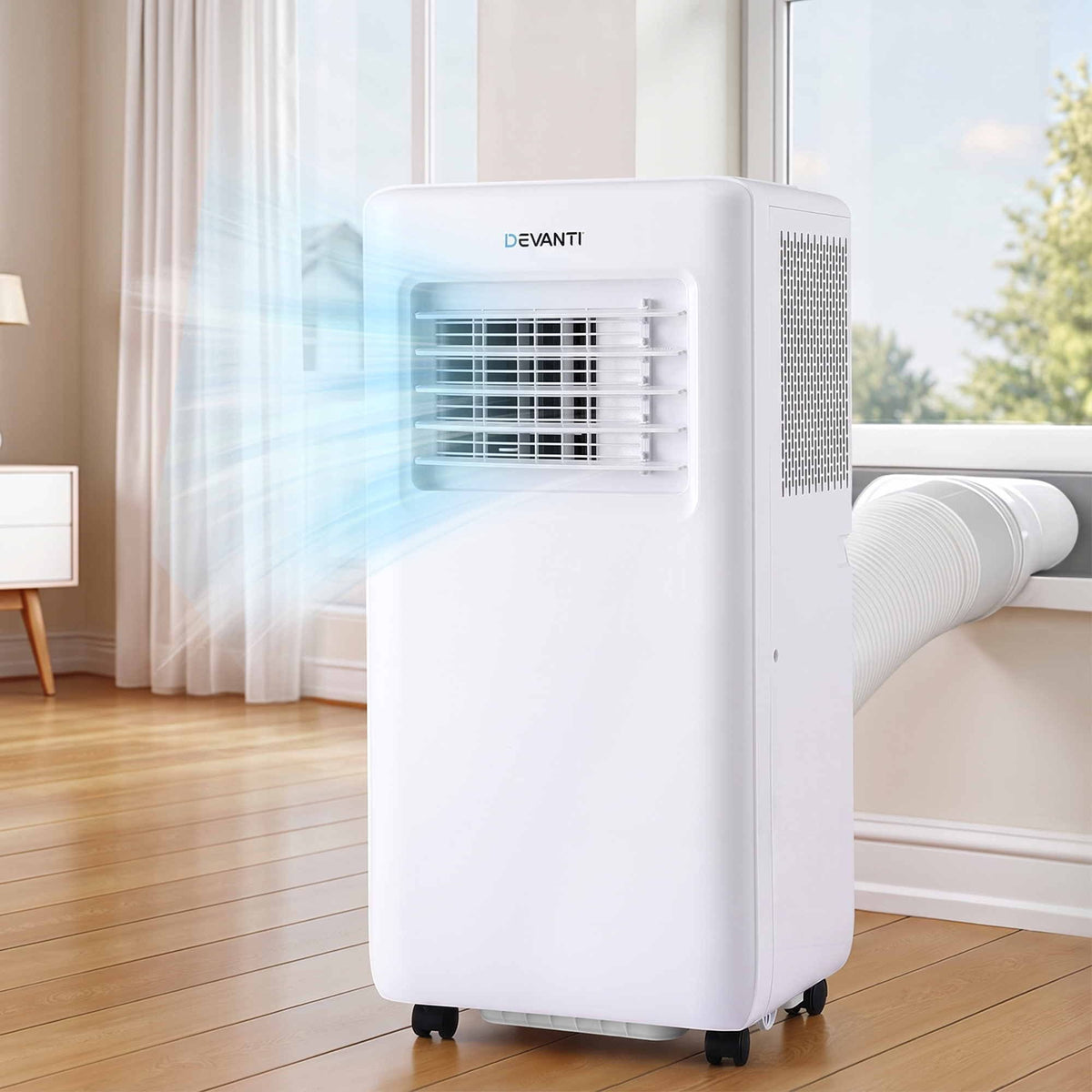 Devanti Portable Air Conditioner 9000 BTU 3-in-1 with Remote Control Awezingly