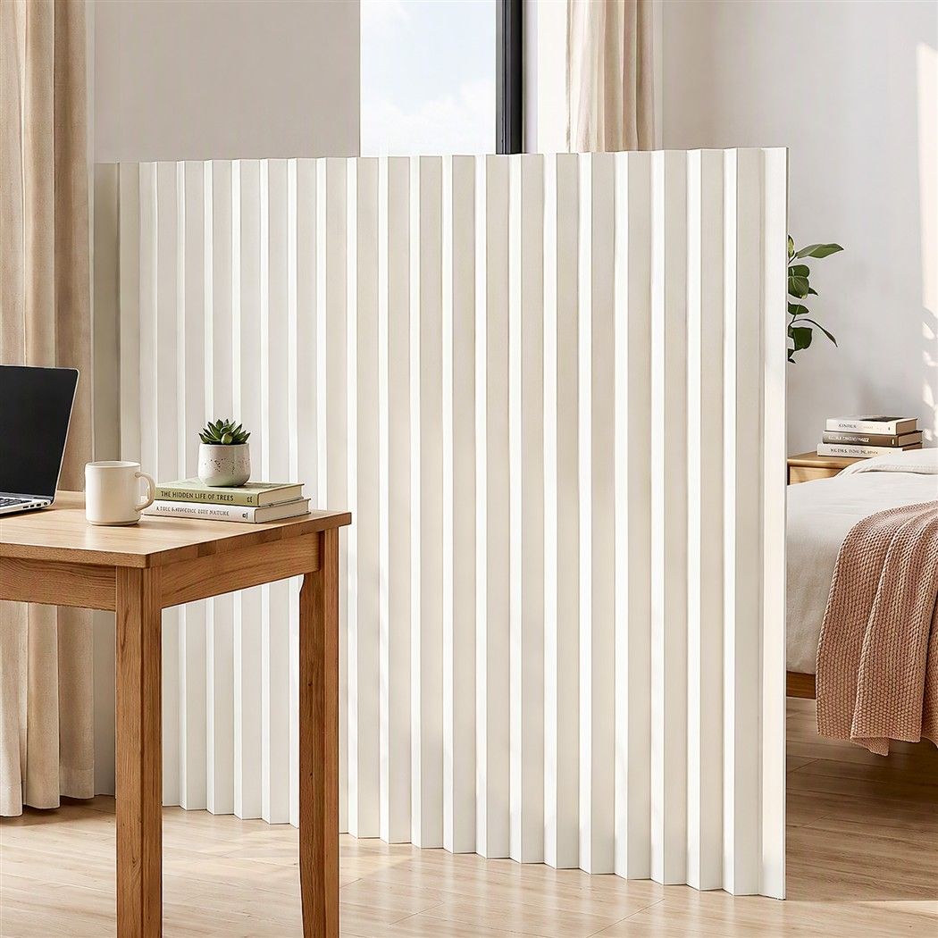Artiss Paper Room Divider Folding Partition Screen Honeycomb Privacy Screen Freestanding 150cm White Awezingly