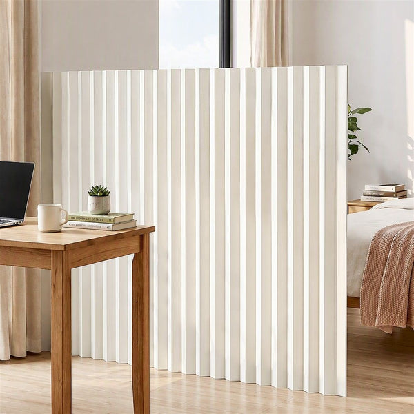 Artiss Paper Room Divider Folding Partition Screen Honeycomb Privacy Screen Freestanding 150cm White Awezingly