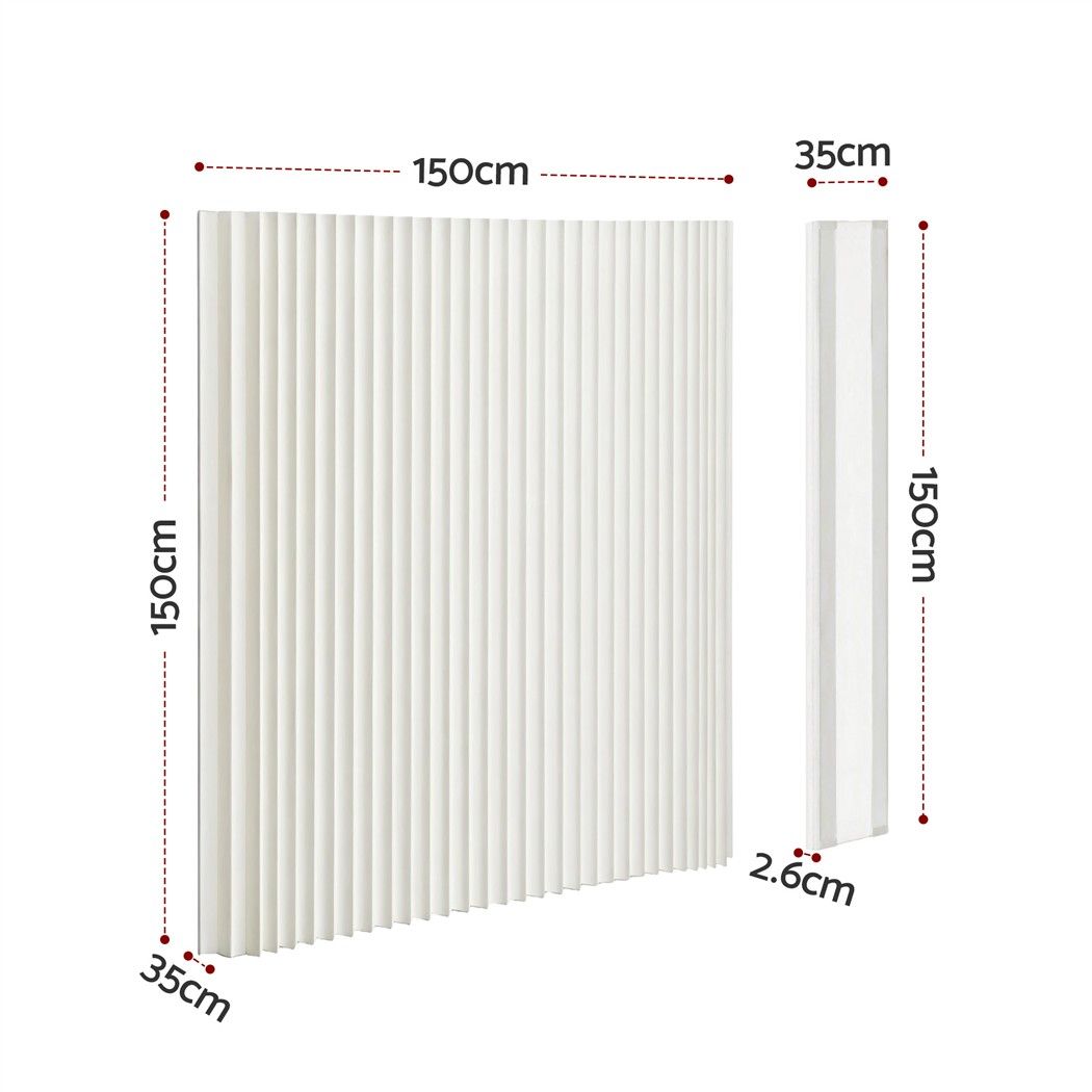 Artiss Paper Room Divider Folding Partition Screen Honeycomb Privacy Screen Freestanding 150cm White Awezingly
