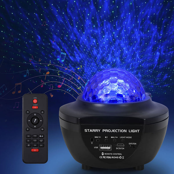 Gardeon Projector Party Night Light LED Galaxy Starry Sky Ocean Star Lamp Music Gardeon