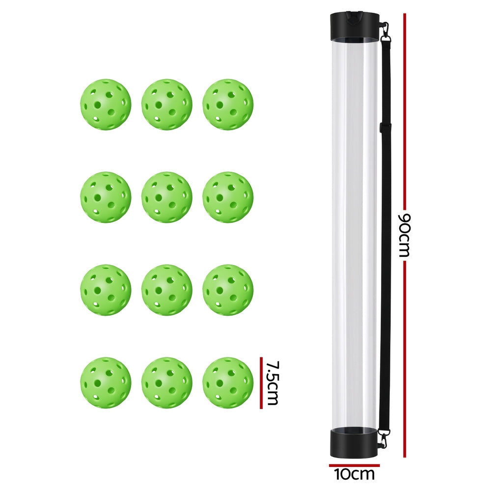 Everfit 12PC Pickleball Collector Set Multi-Ball Retriever Portable Storage Adjustable Strap Everfit