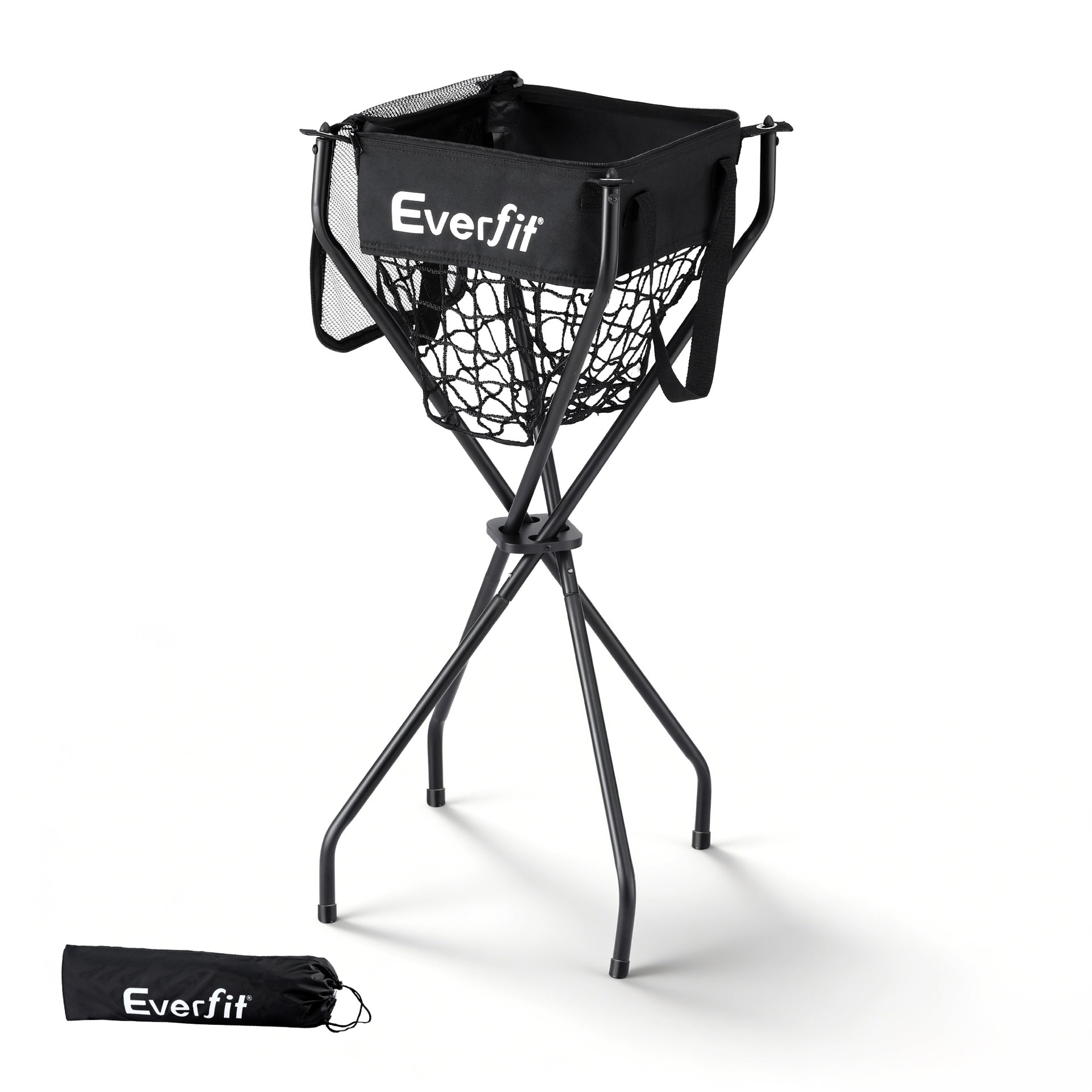 Everfit Portable Ball Cart Foldable Pickleball Tennis Baseball Softball Awezingly