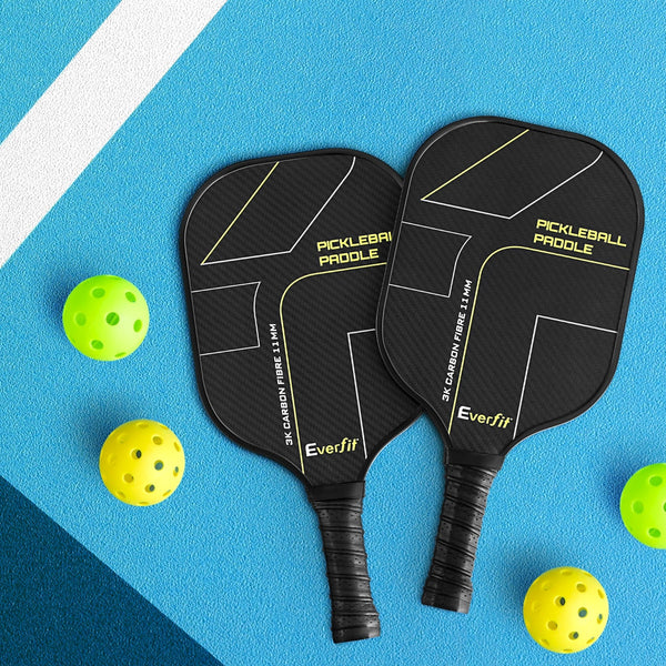 Everfit 2PCS Pickleball Paddles Set Outdoor Pickle Balls Rackets with Cover Bag Training Everfit