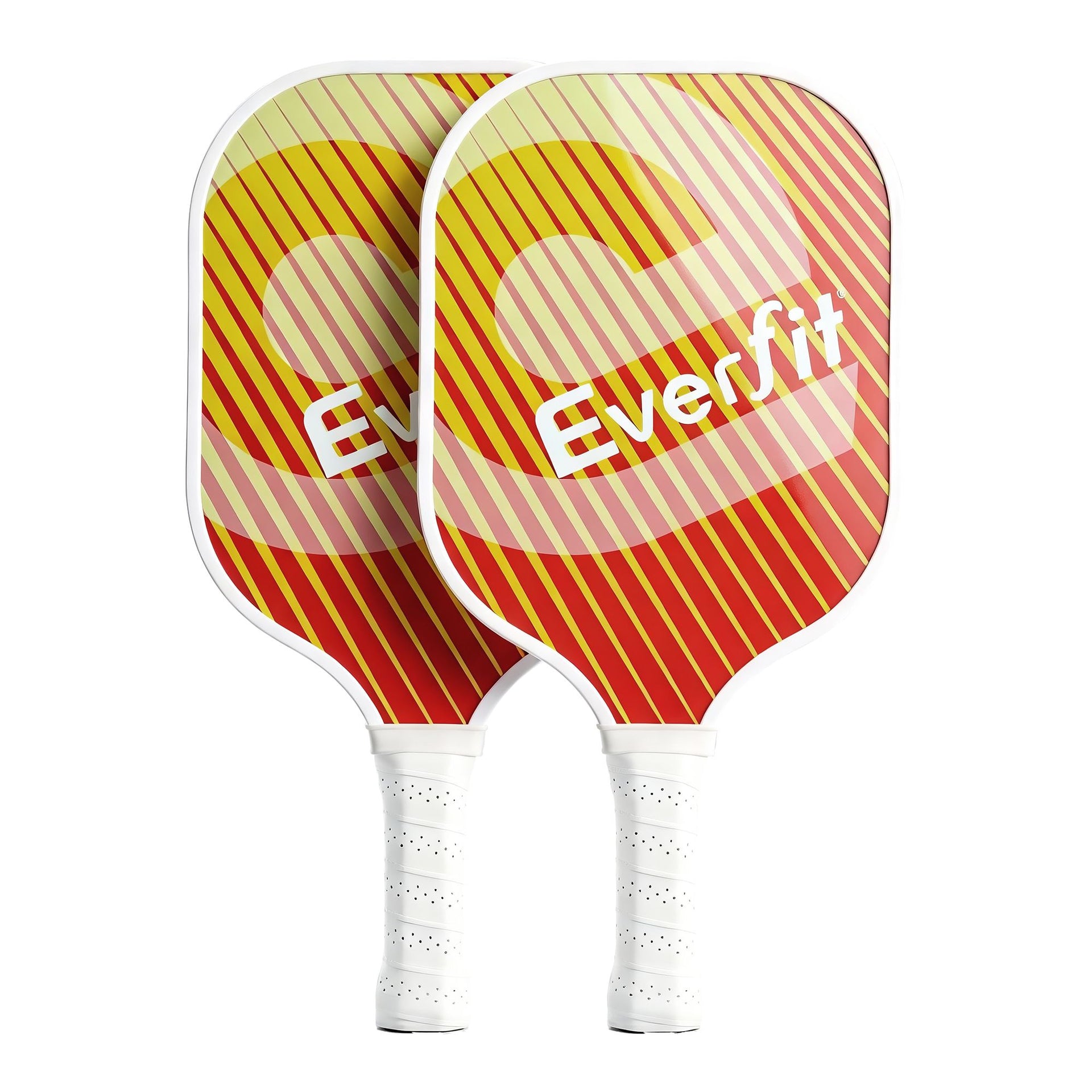 Everfit Pickleball Paddle Set Fibreglass Racquet Honeycomb Core With Bag Orange Awezingly